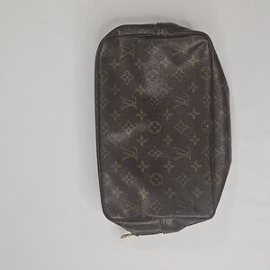 Vintage Louis Vuitton Dark Brown Monogram Toiletry Bag